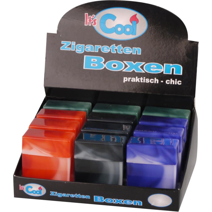 Сигаретна коробка XXL зі штангою на 32 сигарети кейс пластиковий, мармуровий, стійкий і дуже легкий (4 кольори зібрані нами)