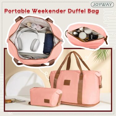 Набір валіз Joyway ABS 5шт з TSA-замком (рожевий) - розширюваний, з культурою та сумкою для подорожей