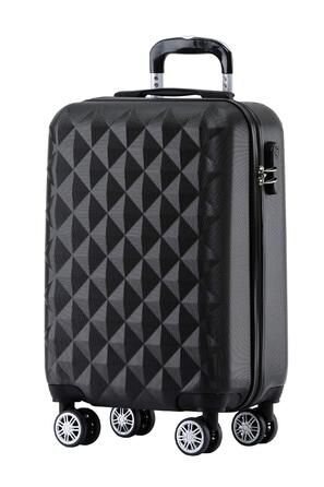 Чохол-валіза Beibye Zwillingsrollen 2066: ABS-пластик, коліщата-близнята, кодовий замок, подвійний замок-блискавка, стильна внутрішня обробка, чорний, M
