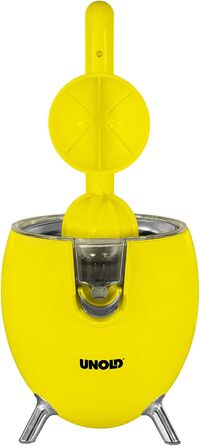 СОКОВИЖИМАЛКА для цитрусових Power Juicy Yellow для великих і дрібних цитрусових, двигун 300 Вт для ідеального виходу соку, з носиком для зупинки соку, повністю розбирається і його можна мити в посудомийній машині, 78132