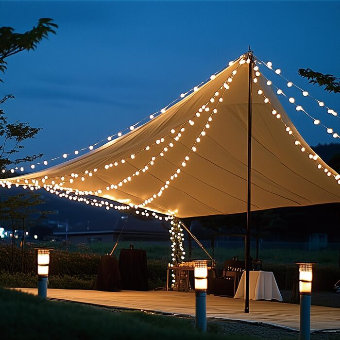 Гірлянда світлодіодна Kugel 12м, 120 LED, тепле біле світло, 8 режимів, таймер, IP44, для декору саду, тераси, балкону, кімнати, вечірки