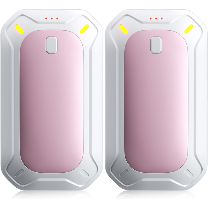 Електричні грілки для рук ColdSky (2 шт), рожеві - багаторазові, портативні, до 12 годин нагріву