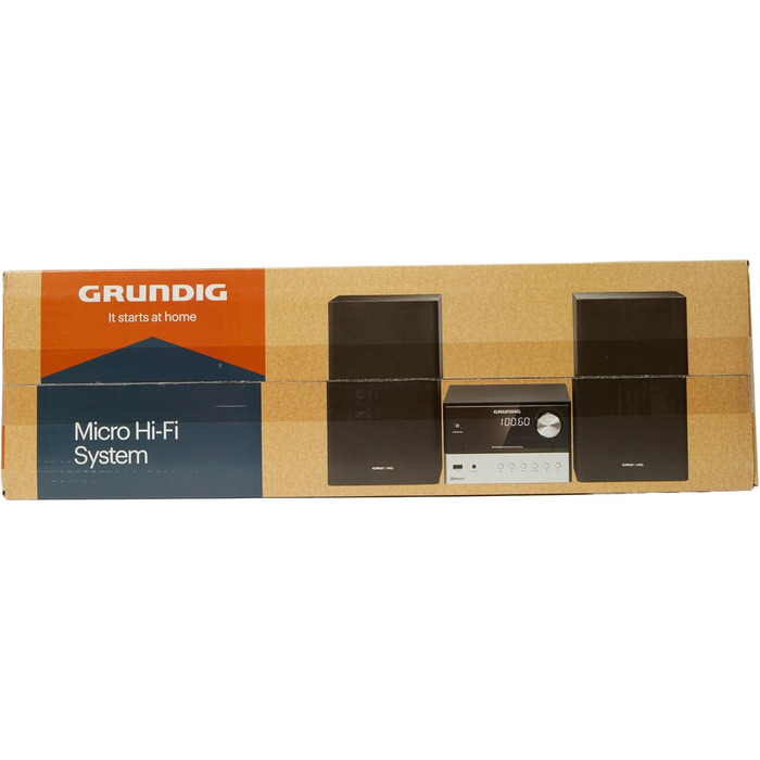 Мікросистема Grundig CMS 1050 DAB BT, CD/MP3, USB, 30 Вт RMS, чорний/сріблястий