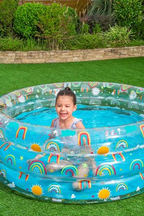 Дитячий надувний басейн Bestway Rainbow Splash, 150×53 см