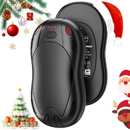 Електричні нагрівачі для рук FANDLISS з магнітом, 10000mAh, 2 шт. - нагрів з обох сторін, USB, 3 режими, для активного відпочинку, подарунок