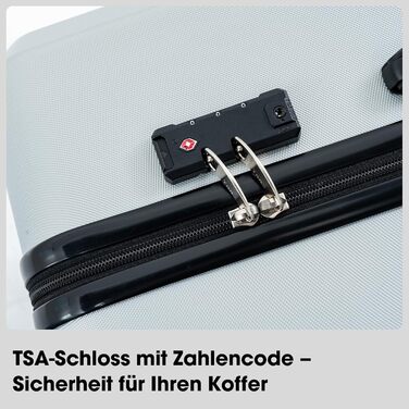 Набір валіз Vallsero 5шт, Gepäck Set, Trolleys, ABS, TSA-Schloss, рожеве золото, темно-сірий