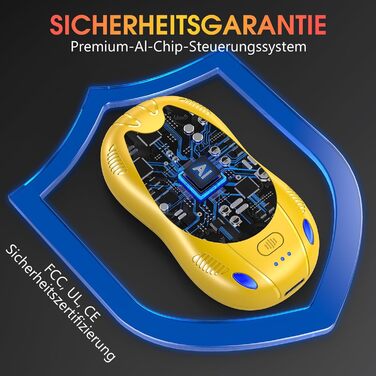 Електричні грілки для рук FANDLISS з акумулятором 10000mAh, 2 шт., з двостороннім нагрівом, USB, 3 режими, для кемпінгу та активного відпочинку