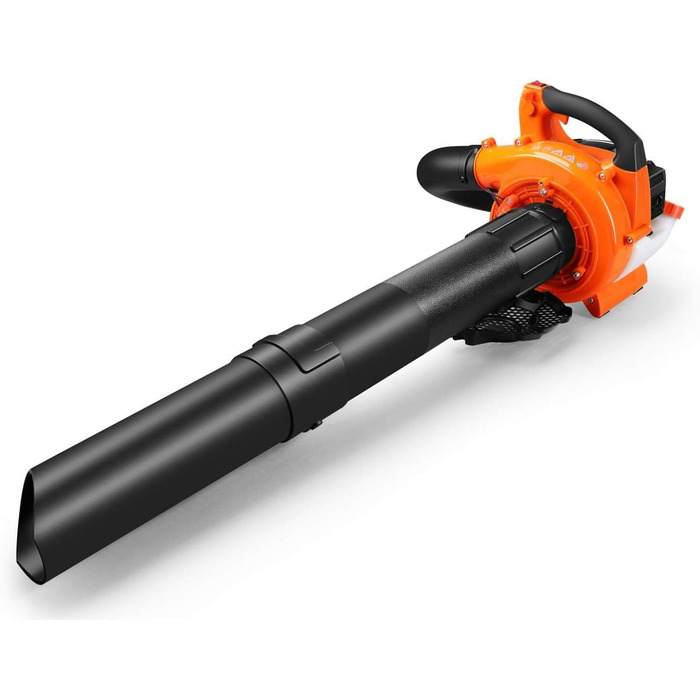 ФУКСТЕК Бензиновий Листозбір 4в1 FX-LBS126, 2-тактний Листоподіймач та Подрібнювач, 2 Труби та 45л Збірник – Перевірена Верхня Лінія, Швидкість Повітря 71 м/с