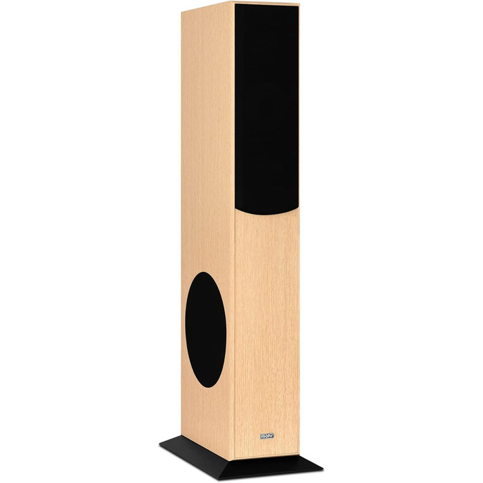 Підлогова акустика mohr SL15 Oak, звук HiFi, елегантна дерев'яна акустика для стерео або домашнього кінотеатру