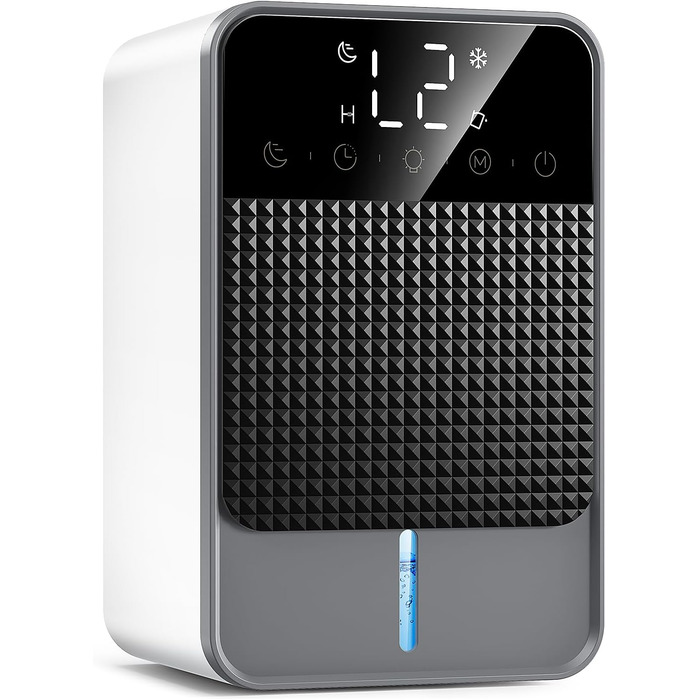Електричний осушувач повітря 1800 мл з автоматичним відтаненням, таймером та LED-дисплеєм. Підходить для спальні, ванної кімнати та шафи. Продуктивність: 550 мл/24 год.