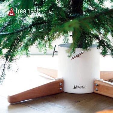 Підставка для різдвяної ялинки Tree Nest Design Timber Christmas (срібло)