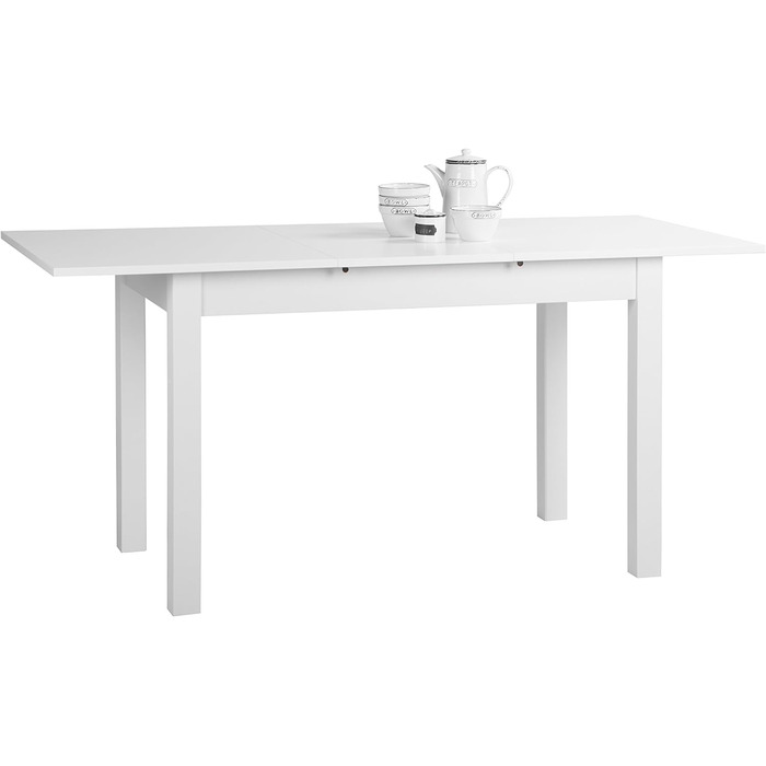 Обідній стіл Inter Trade Küchentisch, білий, 120-160 x 70 см, з висувною платформою