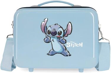 Сумка для туалетного приладдя Disney Stitch Naughty Make a Face, адаптивна, синя, 29 x 21 x 15 см, жорсткий ABS, 9,14 л, 0,8 кг