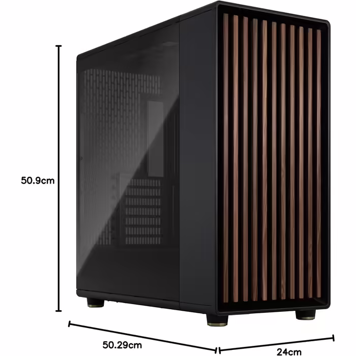 Корпус для ПК Fractal Design North XL Charcoal Black TG-EATX Full Tower з 3 вентиляторами 140 мм PWM
