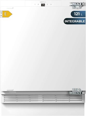 Міні-холодильник Cecotec Bolero CoolMarket TT 107: 121 л, вбудований, чорний, регулювання температури, відсік для овочів, морозильна камера