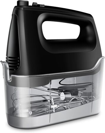 Електричний міксер ручний 6 швидкостей + турбо, без розбризкування, з набором аксесуарів з нержавіючої сталі, 400W, тихий мотор, великий об'єм