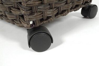 Контейнер для білизни Kobolo з колесами з коричневого поліротанга
