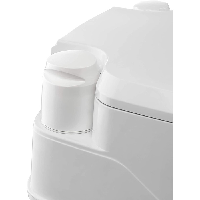 Портативна туалет Thetford Qube, біло-сіра, 330 x 383 x 427 мм (Porta Potti 335, Single)