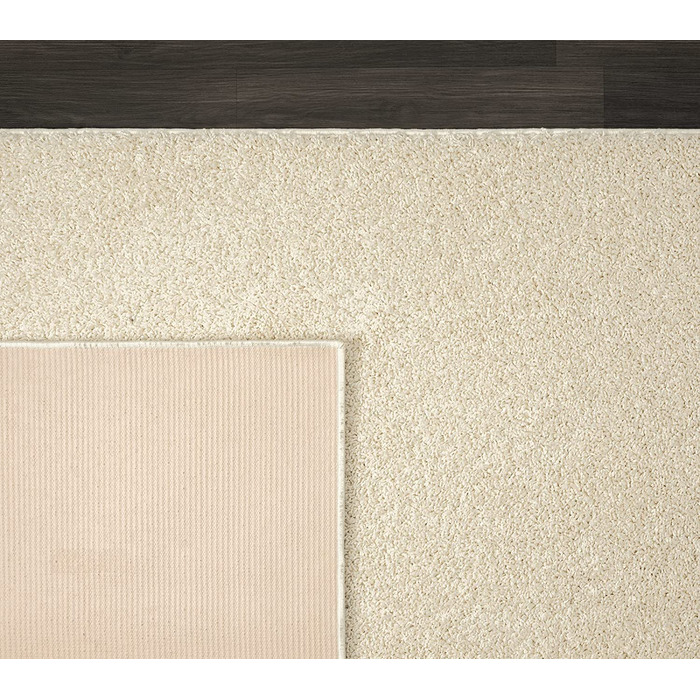 Килим Relax Shaggy килим, що миється, з високим ворсом, з довгим ворсом, для вітальні, спальні, однотонний, що миється, протиковзкий, висота ворсу 30 мм, зелений, (120 х 170 см, кремовий(волохатий))
