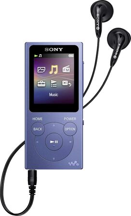 MP3-плеєр Sony Walkman NW-E394 8ГБ, FM-радіо, блакитний