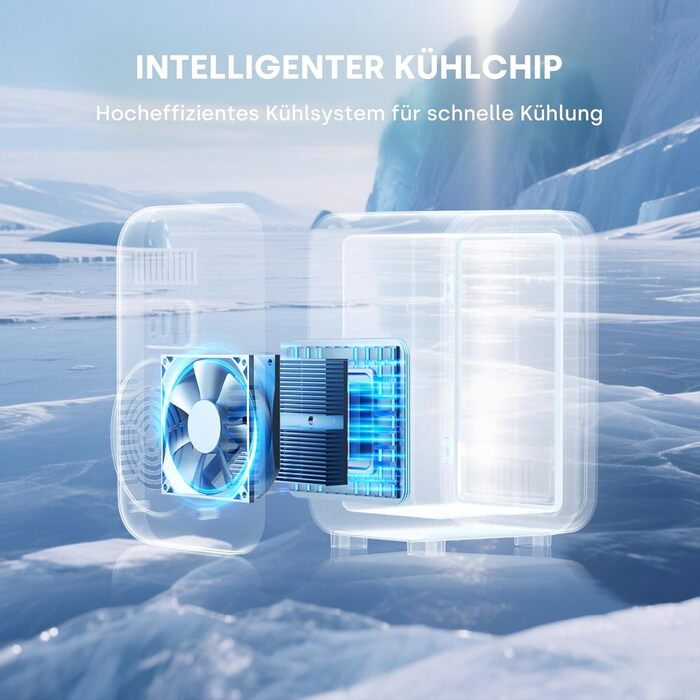 Міні-холодильник Enventor 6л (8 банок), портативний охолоджувач та підігрівач, живлення AC/DC 12V для авто, спальні, косметики та напоїв, чорний