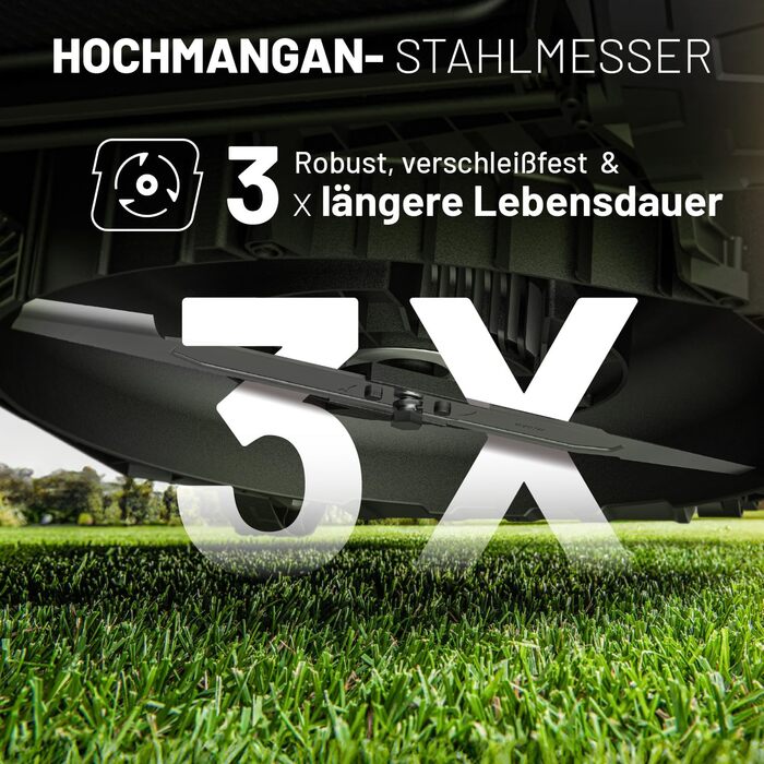 Акумуляторний газонокосарка Litheli 20V, ширина косіння 33 см, до 200 м², об'єм кошика 30 л, висота косіння 25-65 мм, з акумулятором 4.0 Ah, Brushless