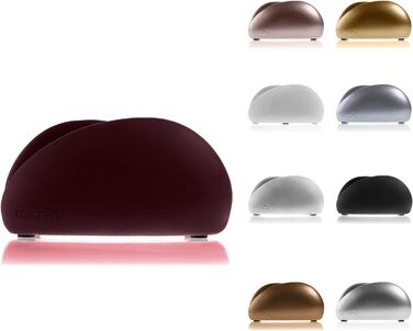 Серветниця чорна 9x13,5x7 см - Диспенсер для серветок - Серветниця - Серветниця - Прикраса на стіл (темно-бордовий)