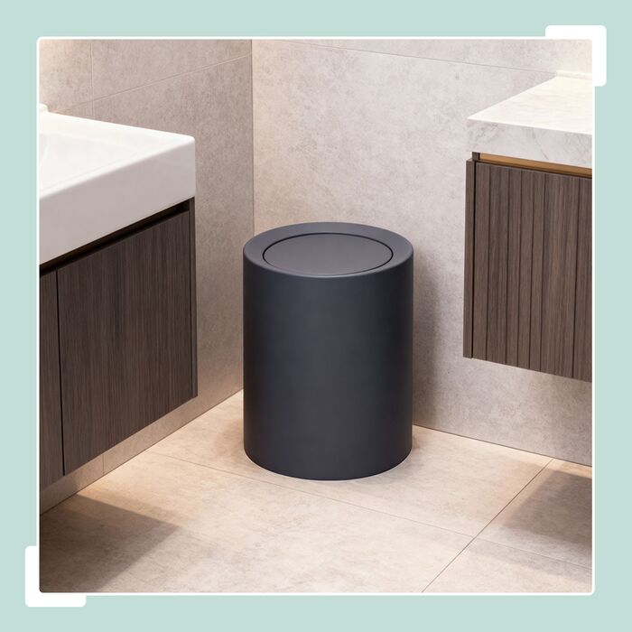 Відро для сміття Relaxdays з кришкою-качалкою, 13 літрів