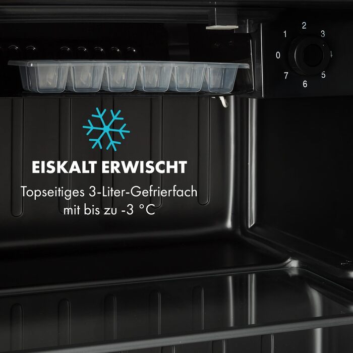 Холодильник Klarstein Neo: міні-холодильник для напоїв та догляду за шкірою, 46 л, чорний