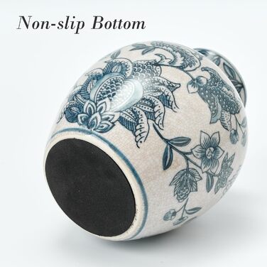 Керамічна ваза для квітів ручної роботи, 15.2 см, у стилі Бохо, декор для дому, теракота, для вітальні, столу, полиці, каміну, в сільському стилі, сіра (блакитно-біла)