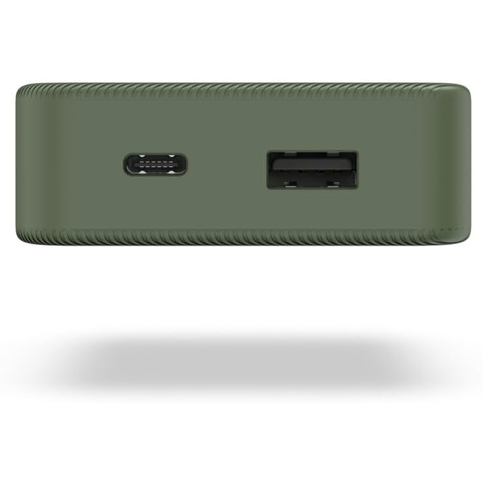 Портативний зарядний пристрій, зелений, 10 10000mAh, USB C/A, LED