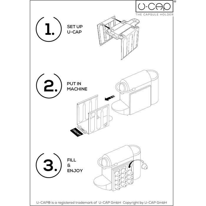 Тримач для капсул Nespresso® PIXIE/PIXIE CLIPS U-CAP (з чеком!) Чорний