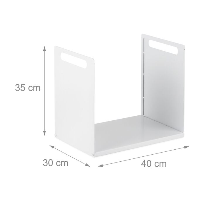 Стильна металева полиця для дров Relaxdays