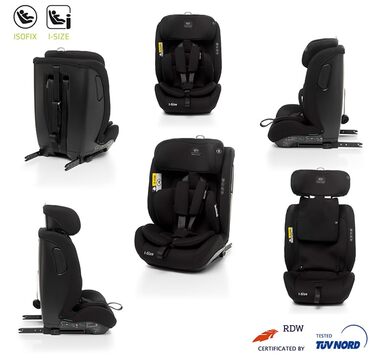 Автокрісло 4BABY Go-Fix I-Size (76-150 см) з Isofix, чорне