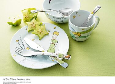 Набір дитячого посуду WMF Der Kleine Prinz, 6 предметів, з нержавіючої сталі Cromargan, для дітей від 6 років, придатний для миття в посудомийній машині