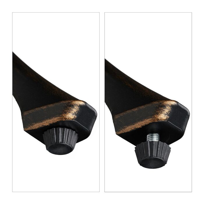 Столик для саду Relaxdays зі старовинним дизайном та отвором для парасольки