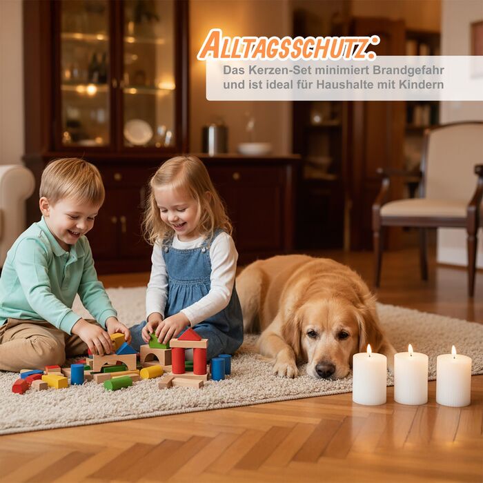 Набір з 4 LED-свічок Relaxdays, 13 см