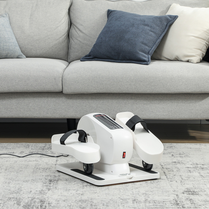 Компактний еліптичний тренажер для дому під стіл, електричний крос-тренажер з 12 рівнями швидкості та 7 рівнями опору