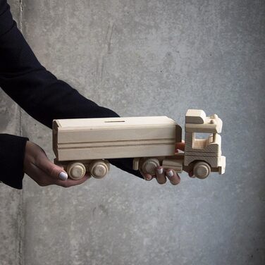 Дерев'яна скринька для грошей скринька для грошей вантажівка вантажівка автомобіль дерев'яний автомобіль
