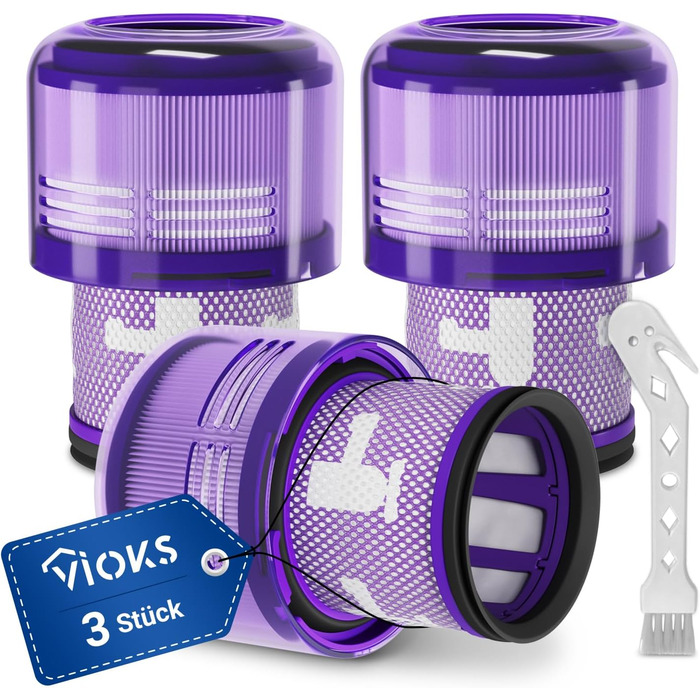 Набір фільтрів VIOKS 3 шт. заміна для Dyson V11 V15 SV14 SV17 SV22 щітка для чищення, 3 шт. и 970013-02