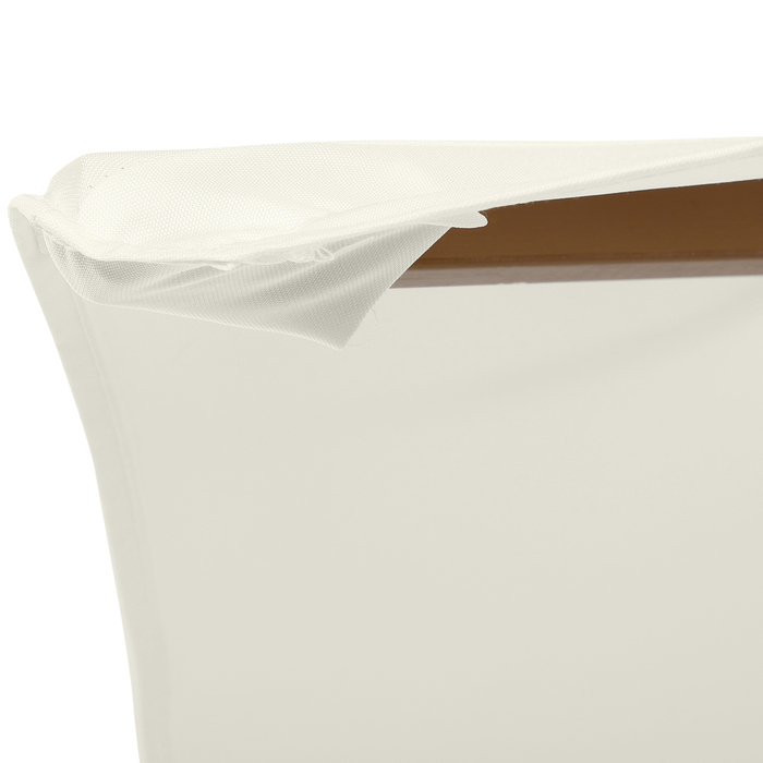 Садова парасолька Outsunny Parasol 2,5 м Ø 3-ступеневий захист від сонця з бамбука та поліестеру білого кольору для саду та патіо