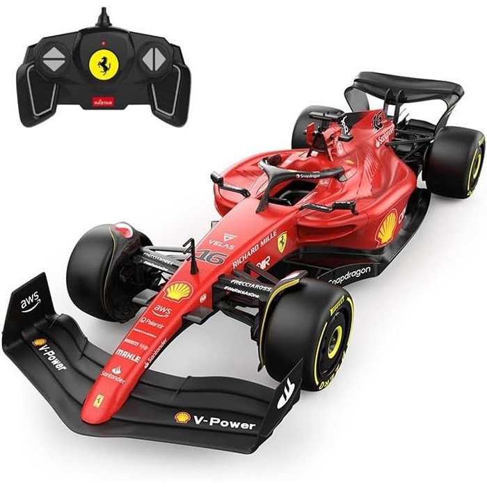 Модель Ferrari F1-75 (1:18) з пультом керування, Формула-1 2022, Шарль Леклер/Карлос Сайнс