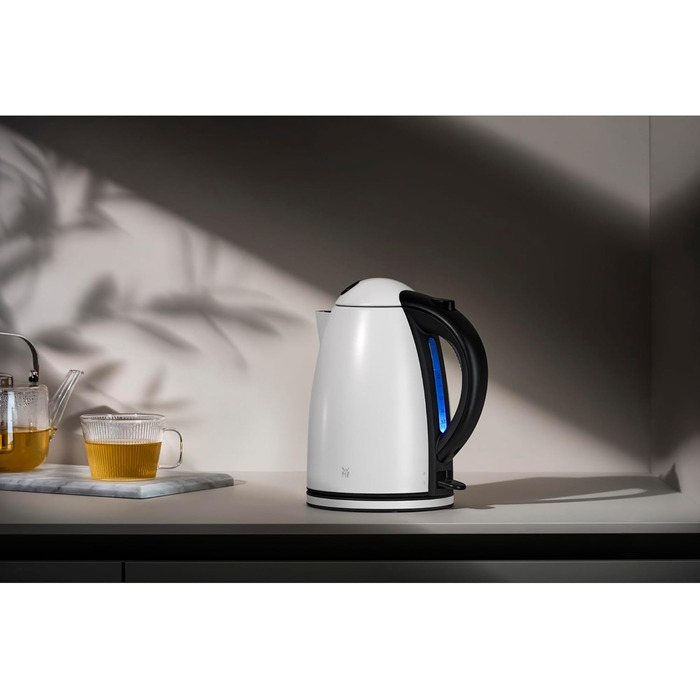 Електричний чайник WMF Stelio 1,7л з фільтром від накипу, нержавіюча сталь, матове покриття, підсвітка рівня води