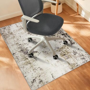 Килимок для підлоги під стілець для твердої підлоги Бохо, килимок під стіл для твердої підлоги, антиковзний килимок для офісного стільця (90x120 см, Тауп)