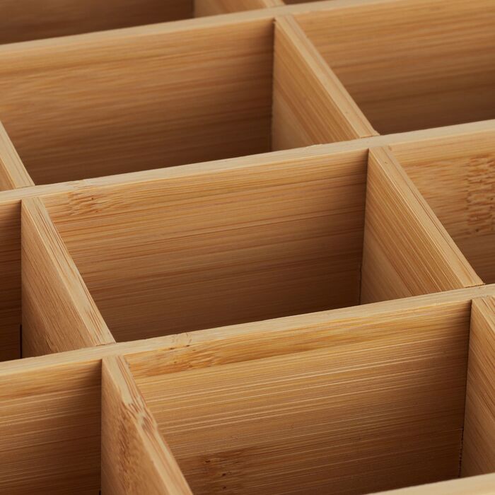 Ящик для чаю Relaxdays з бамбука на 12 відсіків