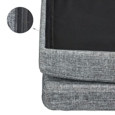 Relaxdays Складаний табурет зі спинкою L