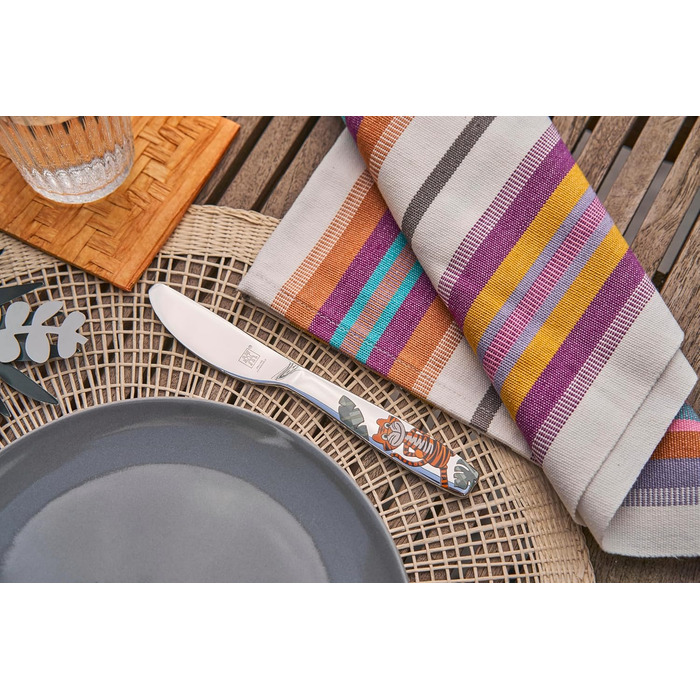 Дитячий набір столових приборів ZWILLING Dschungel, 4 шт., з зображеннями тварин, нержавіюча сталь 18/10, без пластику