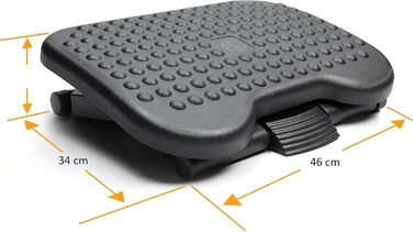 Підставка для ніг Retoo: ергономічна, з регулюванням висоти та масажем для офісу та дому