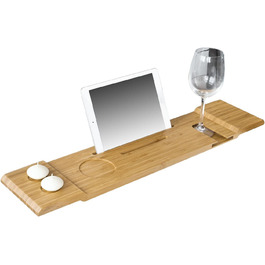 Підставка для ванни SoBuy® FRG104-N 70см: органайзер для ванни, тримач для iPad та мобільного телефону