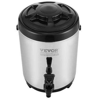 Диспенсер для напоїв VEVOR 17.2 л з нержавіючої сталі - гарячий та холодний, для кави, молока, соку, води
